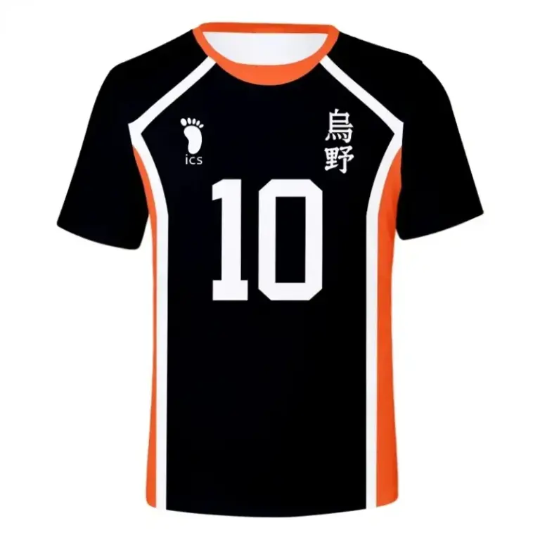 Men's T Shirts T-shirt Karasuno High School Kageyama Tobio Volleyball Jersey Anime Haikyuu Hinata Shoyo Sportswear (XS, K1)