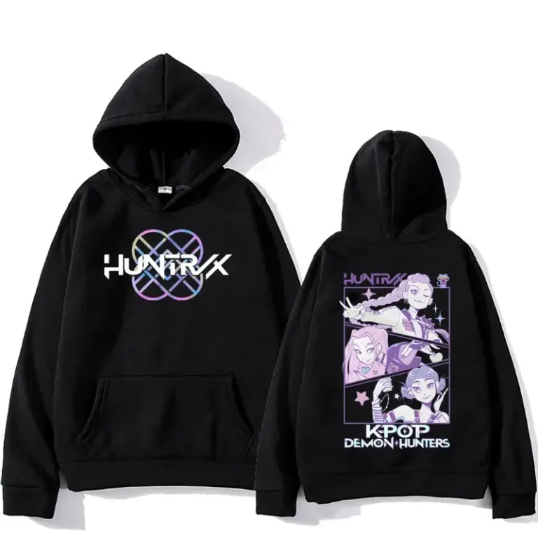 Unisex Sweatshirts Trendy Street Pullovers Anime Tops, K- Demon Fashion (S, H1)