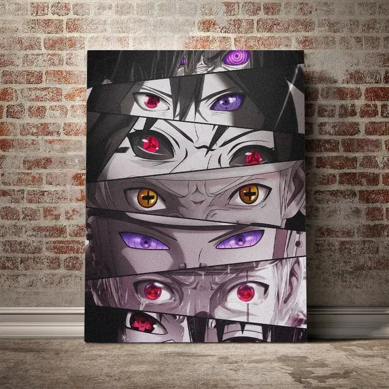 Anime Characters Eyes Posters and Prints Canvas Wall Art Decoration Prints for Living Room Home Unframed Decor Painting (30*45)