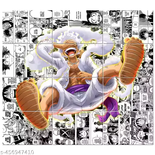 Monkey D Luffy One Piece anime manga posters for long lasting on Wall Poster for Room wall poster for bedroom with SIZE A4