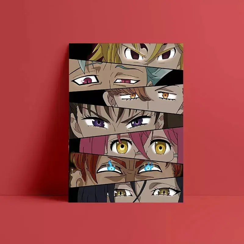 Anime Characters Eyes Posters and Prints Canvas Wall Art Decoration Prints for Living Room Home Unframed Decor (30*45)