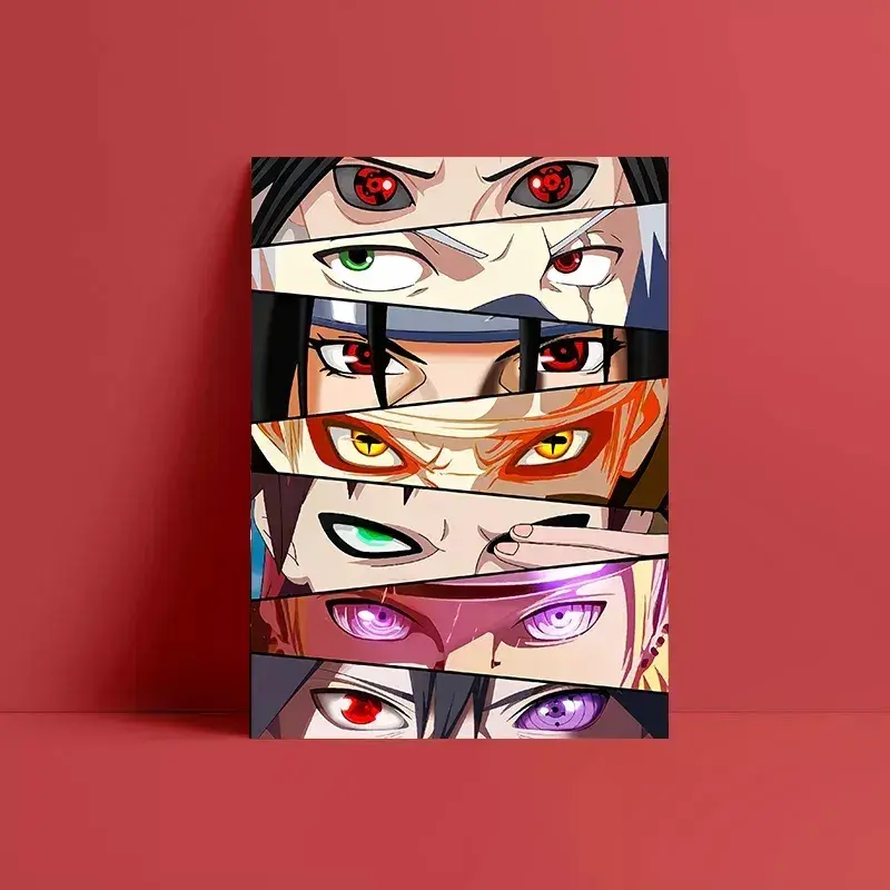 Anime Characters Eyes Posters and Prints Canvas Wall Art Decoration Prints for Living Room Home Unframed Decor (30*45)